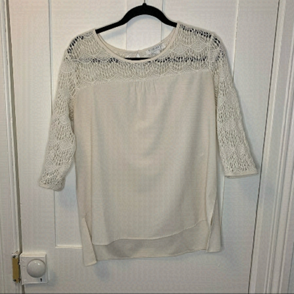 Cream Lace Blouse
